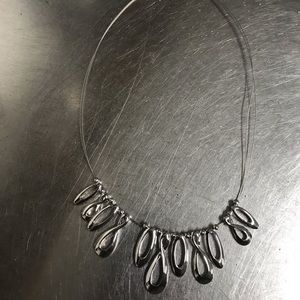 Lia Sophia 16” - 19” Silver Tone Interlope Necklace - NWT